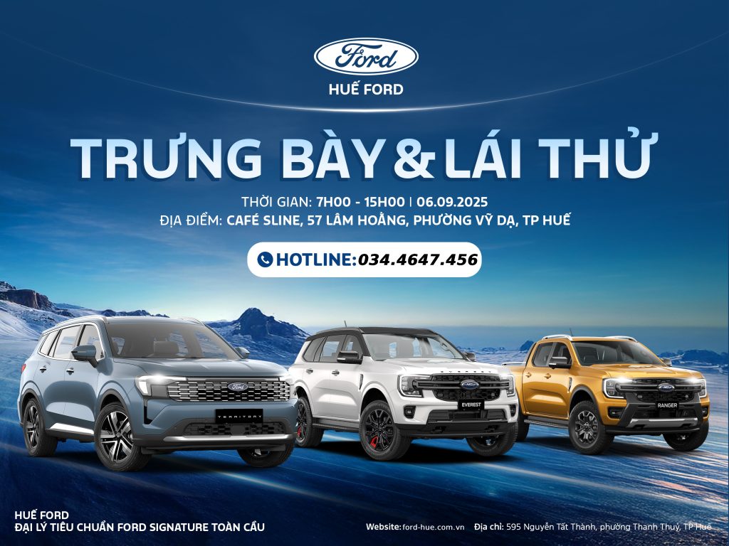 lái thử xe Ford Huế